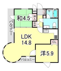 パレプラス東武庫之荘の物件間取画像